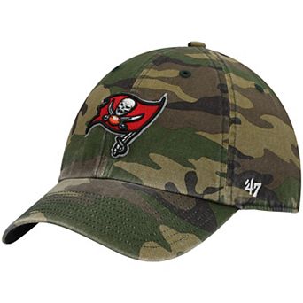 Men's '47 Camo Tampa Bay Buccaneers Woodland Clean Up Adjustable Hat