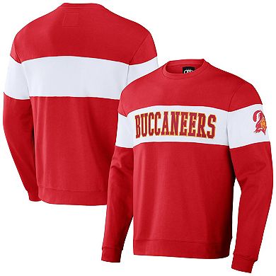 Men's NFL x Darius Rucker Collection by Fanatics Red Tampa Bay Buccaneers Team Color & White Pullover Sweatshirt