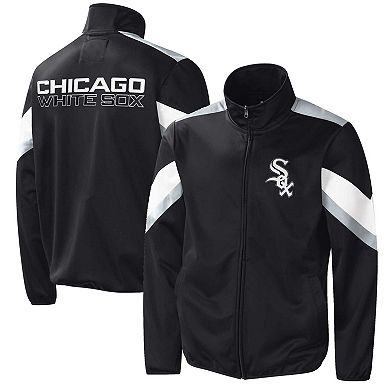 Men's G-III Sports by Carl Banks Black Chicago White Sox Earned Run Full-Zip Jacket