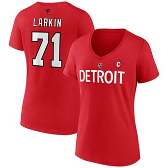 Women's Fanatics Branded Dylan Larkin Red Detroit Red Wings Special Edition 2.0 Name & Number V-Neck T-Shirt