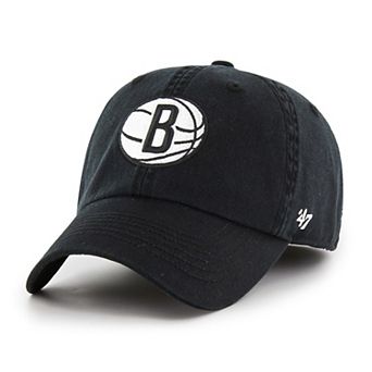 Men's '47 Black Brooklyn Nets Classic Franchise Fitted Hat