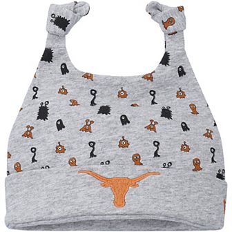 Newborn & Infant New Era Heather Gray Texas Longhorns Critter Cuffed Knit Hat