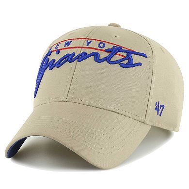 Men's '47 Khaki New York Giants Atwood MVP Adjustable Hat