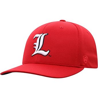 Men's Top of the World Red Louisville Cardinals Reflex Logo Flex Hat