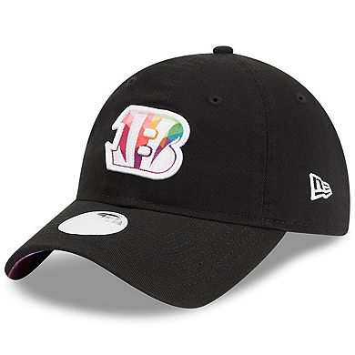 Women's New Era Black Cincinnati Bengals 2023 NFL Crucial Catch 9TWENTY Adjustable Hat