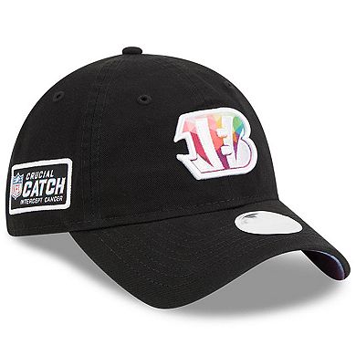 Women's New Era Black Cincinnati Bengals 2023 NFL Crucial Catch 9TWENTY Adjustable Hat