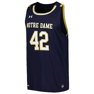 Men's Under Armour Navy Notre Dame Fighting Irish Replica Basketball Jersey