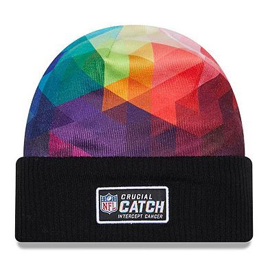 Men's New Era Black Tampa Bay Buccaneers 2023 NFL Crucial Catch Cuffed Knit Hat