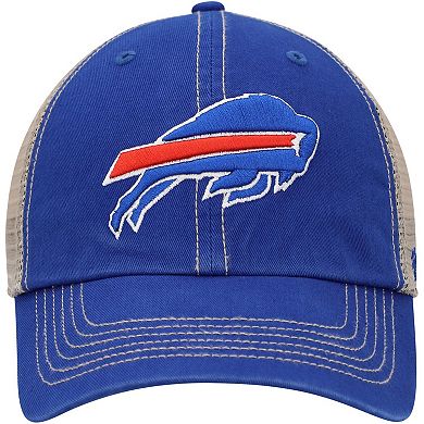 Men's '47 Royal/Natural Buffalo Bills Team Trawler Trucker Clean Up Snapback Hat