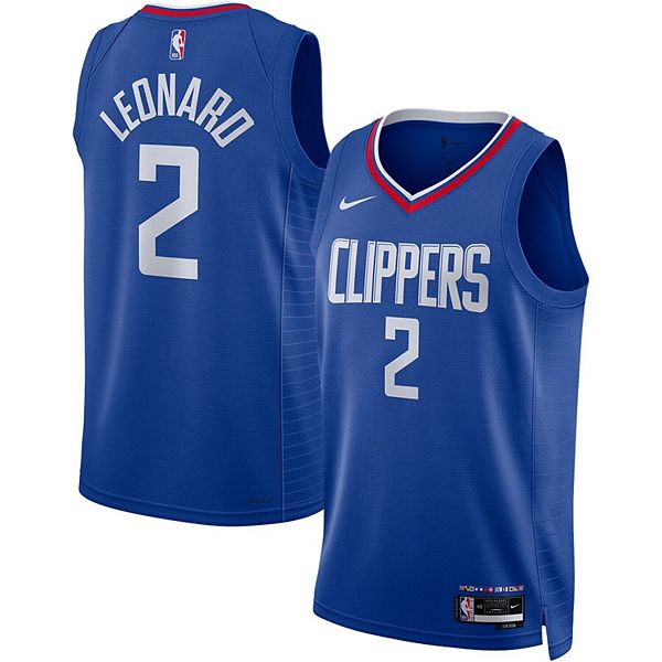 Unisex Nike Kawhi Leonard Royal LA Clippers Swingman Jersey Icon Edition