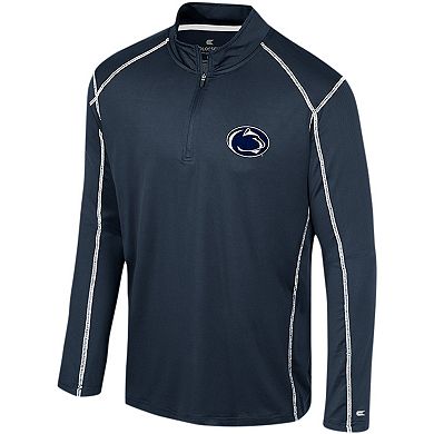 Men's Colosseum Navy Penn State Nittany Lions Cameron Quarter-Zip Windshirt