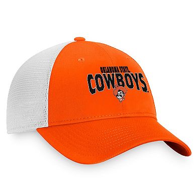 Men's Top of the World Orange/White Oklahoma State Cowboys Breakout Trucker Snapback Hat