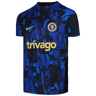 Youth Nike Blue Chelsea 2023/24 Academy Pro Performance Pre-Match Top