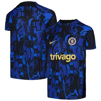 Youth Nike Blue Chelsea 2023/24 Academy Pro Performance Pre-Match Top