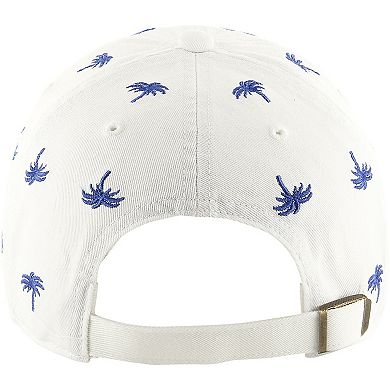 Unisex '47 White Los Angeles Rams Confetti Clean Up Adjustable Hat