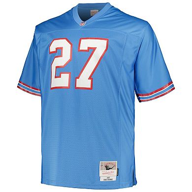 Men's Mitchell & Ness Eddie George Light Blue Houston Oilers Big & Tall 1997 Legacy Retired Player Jersey