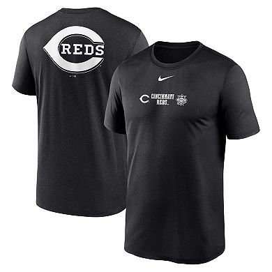 Men's Nike Black Cincinnati Reds Fashion Over Shoulder Logo Legend T-Shirt