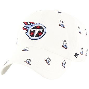 Unisex '47 White Tennessee Titans Confetti Clean Up Adjustable Hat