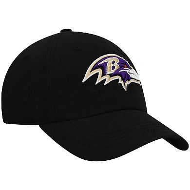 Women's '47 Black Baltimore Ravens Miata Clean Up Primary Adjustable Hat