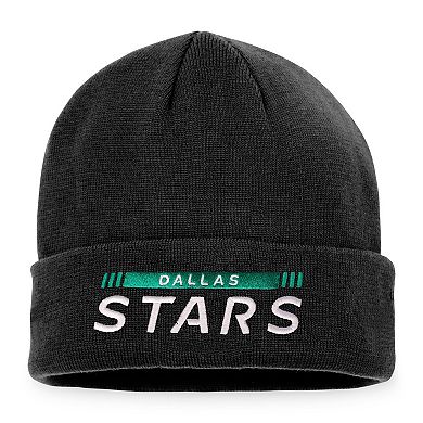 Men's Fanatics Branded Black Dallas Stars Authentic Pro Rink Cuffed Knit Hat