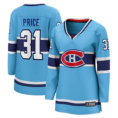Women's Fanatics Branded Carey Price Light Blue Montreal Canadiens Special Edition 2.0 Breakaway Player Jersey