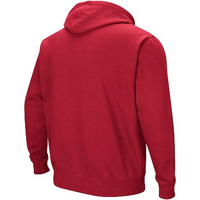 Men's Colosseum Cardinal Arkansas Razorbacks Sunrise Pullover Hoodie