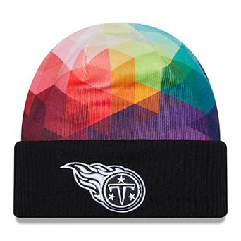 Men's New Era Black Tennessee Titans 2023 NFL Crucial Catch Cuffed Knit Hat