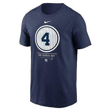 Men's Nike Navy New York Yankees 2021 Lou Gehrig Day T-Shirt