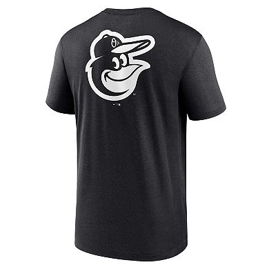 Men's Nike Black Baltimore Orioles Fashion Over Shoulder Logo Legend T-Shirt