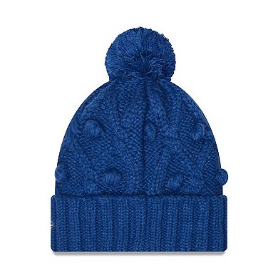 Women's New Era Royal Indianapolis Colts Toasty Cuffed Knit Hat with Pom