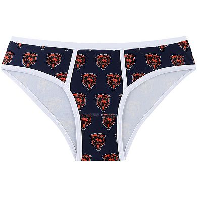 Women's Concepts Sport Navy Chicago Bears Gauge Allover Print Knit Panties