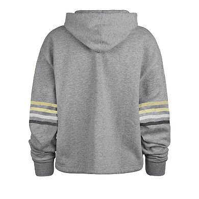 Women's '47 Heather Gray New Orleans Saints Upland Bennett Pullover Hoodie