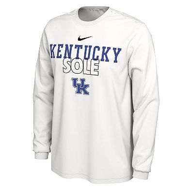 Nike  White Kentucky Wildcats 2023 On Court Bench Long Sleeve T-Shirt