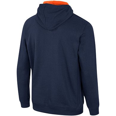Men's Colosseum Navy Virginia Cavaliers Team Half-Zip Pullover Hoodie