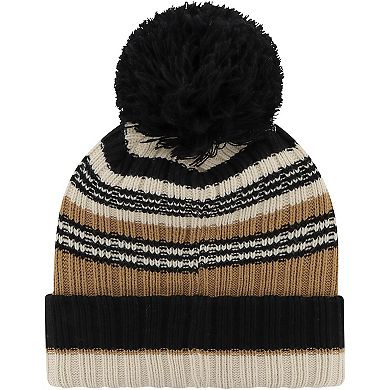 Women's '47 Natural Seattle Seahawks Barista Cuffed Knit Hat with Pom
