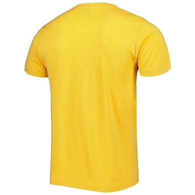 Men's Homage Aaron Rodgers & Aaron Jones Heather Gold Green Bay Packers NFL Jam Tri-Blend T-Shirt