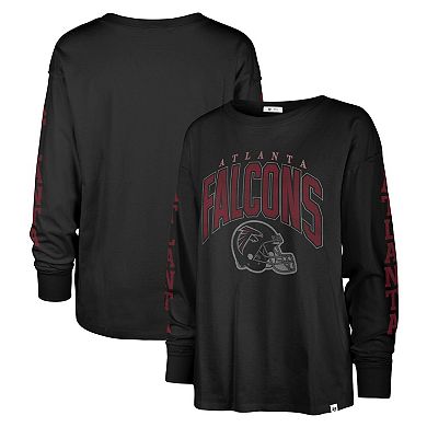 Women's '47 Black Atlanta Falcons Tom Cat Long Sleeve T-Shirt