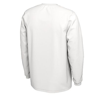 Nike  White Duke Blue Devils 2023 On Court Bench Long Sleeve T-Shirt