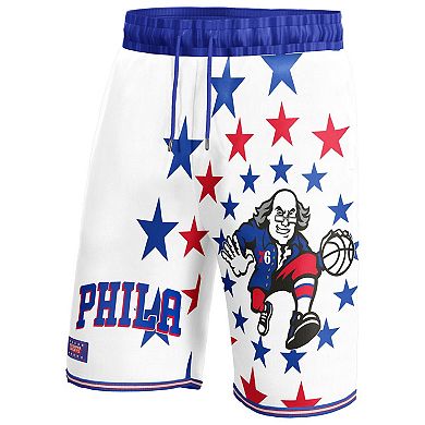 Unisex NBA & KidSuper Studios by Fanatics White Philadelphia 76ers Hometown Shorts
