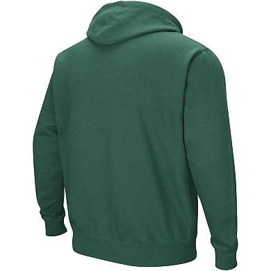 Men's Colosseum Green Michigan State Spartans Double Arch Pullover Hoodie