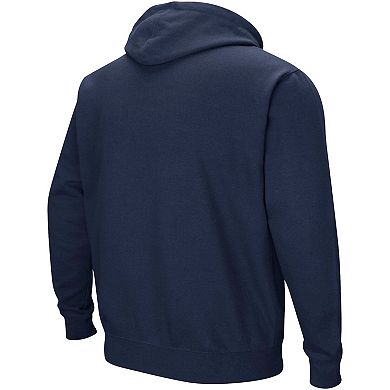 Men's Colosseum Navy Illinois Fighting Illini Sunrise Pullover Hoodie