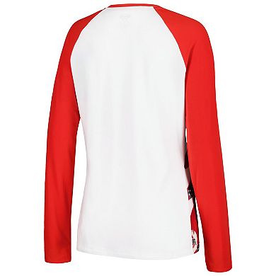 Women's Concepts Sport Scarlet Ohio State Buckeyes Tinsel Ugly Sweater Long Sleeve T-Shirt & Pants Sleep Set