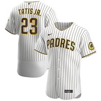 Men's Nike Fernando TatÃ­s Jr. White/Brown San Diego Padres Home Authentic Player Jersey