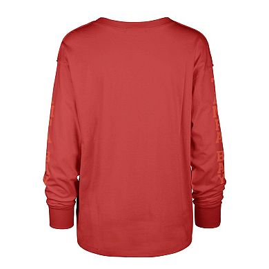 Women's '47 Red Tampa Bay Buccaneers Tom Cat Long Sleeve T-Shirt