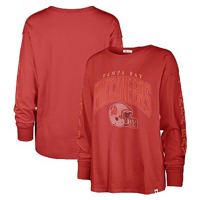 Women's '47 Red Tampa Bay Buccaneers Tom Cat Long Sleeve T-Shirt