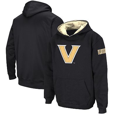 Youth Colosseum  Black Vanderbilt Commodores Big Logo Pullover Hoodie
