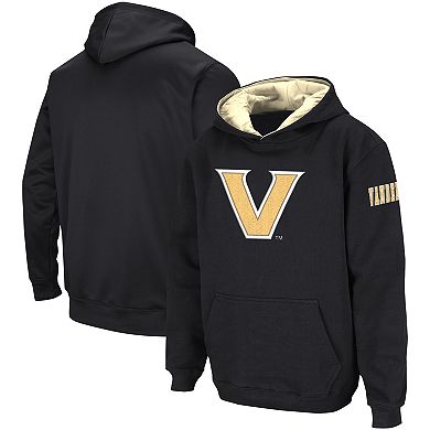 Youth Colosseum Black Vanderbilt Commodores Big Logo Pullover Hoodie