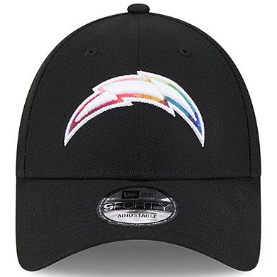 Men's New Era  Black Los Angeles Chargers 2023 NFL Crucial Catch 9FORTY Adjustable Hat