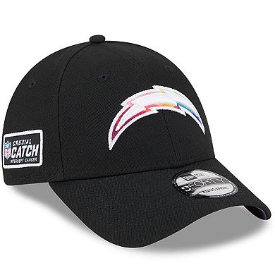Men's New Era  Black Los Angeles Chargers 2023 NFL Crucial Catch 9FORTY Adjustable Hat