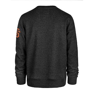 Men's '47 Black San Francisco Giants Bypass Tribeca Pullover Sweatshirt